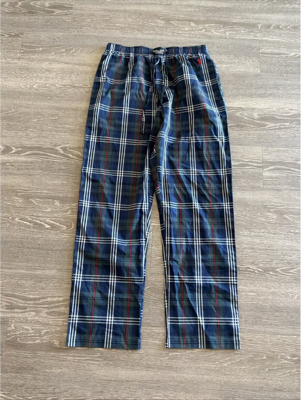 Polo Ralph Lauren Pajama Pants Mens Green Blue and red Plaid Classic size M
